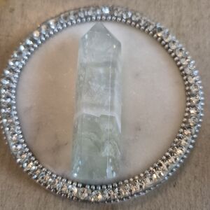 Natural Fluorite Crystal Point Obelisk Tower #Q